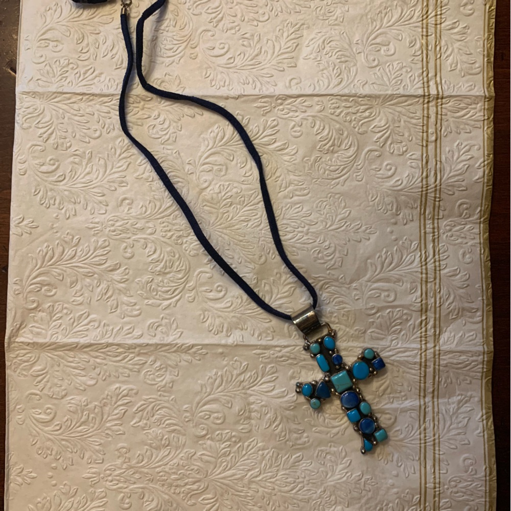 Turquoise Cross Neclace